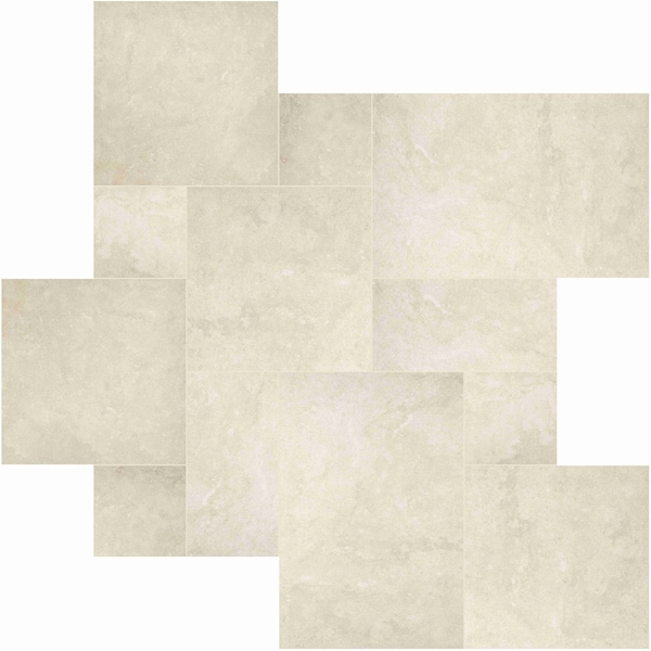 Tierra Ivory 24 in x 24 in Pattern Matte Porcelain Paver
